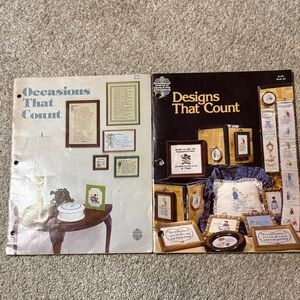 Occasions and Designs That Count Cross Stitch Booklets By Gloria & Pat